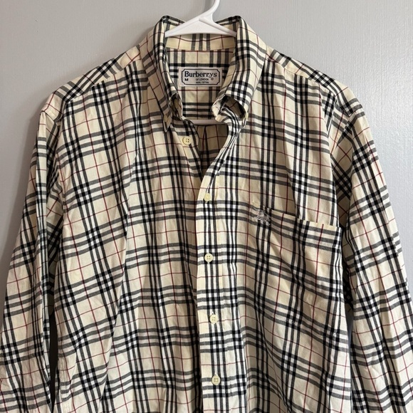 Burberrys Nova Check and Plaid Button-Up Shirt in Size Medium - Picture 13 of 15
